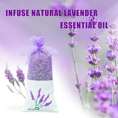 8 Packs Lavender Sachet Bags for Drawers and Closets, Long-Lasting Lavender Scented Sachets Home Fragrance Hanging Closet Air Freshener Oder Eliminator, Smell Goods for House