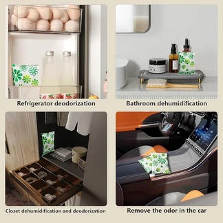 12 Pack Activated Charcoal Odor Absorber,Refrigerator Deodorizer,Odor Eliminator for Home,Pet,Car,50g/Pack